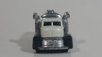 2009 Hot Wheels Fast Gassin Fuel Truck White with Chrome Tank Die Cast Toy Car Vehicle