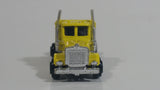 1986 PlayArt Gata Fast Wheels Semi Tractor Truck Rig Yellow Die Cast Toy Car Vehicle