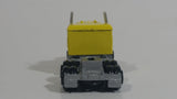 1986 PlayArt Gata Fast Wheels Semi Tractor Truck Rig Yellow Die Cast Toy Car Vehicle