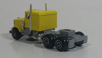 1986 PlayArt Gata Fast Wheels Semi Tractor Truck Rig Yellow Die Cast Toy Car Vehicle