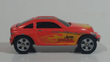 2000 Maisto Hasbro Tonka Collection Chrysler Jeep Jeepster Bright Neon Orange Die Cast Toy Car SUV Vehicle