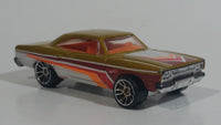 2010 Hot Wheels Nightburnerz '70 Roadrunner Metalflake Gold Die Cast Toy Muscle Car Vehicle