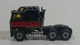 1993 Matchbox Super Rigs Kenworth Cabover Aerodyne Semi Tractor Truck Rig Harley Davidson Black Die Cast Toy Car Vehicle