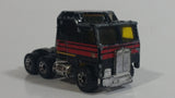 1993 Matchbox Super Rigs Kenworth Cabover Aerodyne Semi Tractor Truck Rig Harley Davidson Black Die Cast Toy Car Vehicle