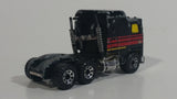 1993 Matchbox Super Rigs Kenworth Cabover Aerodyne Semi Tractor Truck Rig Harley Davidson Black Die Cast Toy Car Vehicle