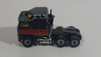 1993 Matchbox Super Rigs Kenworth Cabover Aerodyne Semi Tractor Truck Rig Harley Davidson Black Die Cast Toy Car Vehicle