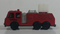 1992 Tonka Red Fire Ladder and Hook Truck Die Cast Toy Vehicle - McDonald's Happy Meal