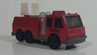 1992 Tonka Red Fire Ladder and Hook Truck Die Cast Toy Vehicle - McDonald's Happy Meal