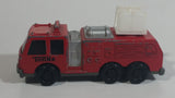 1992 Tonka Red Fire Ladder and Hook Truck Die Cast Toy Vehicle - McDonald's Happy Meal