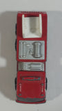 1992 Tonka Red Fire Ladder and Hook Truck Die Cast Toy Vehicle - McDonald's Happy Meal