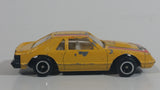 Unknown Brand 1980s Style Mustang GT Yellow Die Cast Toy Car Vehicle