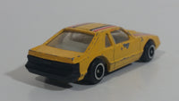 Unknown Brand 1980s Style Mustang GT Yellow Die Cast Toy Car Vehicle