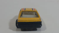 Unknown Brand 1980s Style Mustang GT Yellow Die Cast Toy Car Vehicle