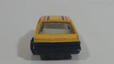 Unknown Brand 1980s Style Mustang GT Yellow Die Cast Toy Car Vehicle