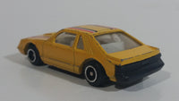 Unknown Brand 1980s Style Mustang GT Yellow Die Cast Toy Car Vehicle