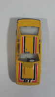 Unknown Brand 1980s Style Mustang GT Yellow Die Cast Toy Car Vehicle