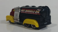 2012 Hot Wheels City Works Fast Gassin Fuel Truck Dark Red with Black Tank Die Cast Toy Car Vehicle