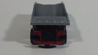 2002 Matchbox Demolition Force Dump Truck Dark Red with Grey Dumper Die Cast Toy Car Construction Equipment Vehicle