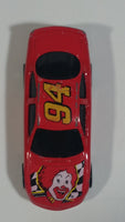 1998 Hot Wheels NASCAR #94 Ronald McDonald Red Die Cast Toy Race Car Vehicle McDonald's Happy Meal