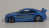 2008 Hot Wheels Web Trading Cars AMG Mercedes CLK DTM Metalflake Light Blue Die Cast Toy Car Vehicle