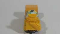 Vintage Yatming Cement Mixer Truck Yellow with White Mixing Barrel Die Cast Toy Car Vehicle