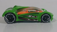 2016 Hot Wheels Stunt Circuit Iridium Green Die Cast Toy Car Vehicle