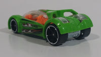 2016 Hot Wheels Stunt Circuit Iridium Green Die Cast Toy Car Vehicle