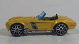 2012 Hot Wheels Shelby Classic Cobra Convertible Metalflake Light Gold Die Cast Toy Car Vehicle w/ Opening Hood