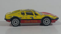 Vintage 1986 Matchbox No. 70 Ferrari 308 GTB Yellow and Red Die Cast Toy Race Car Vehicle