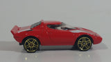 2002 Hot Wheels First Editions Lancia Stratos Red Die Cast Toy Car Vehicle