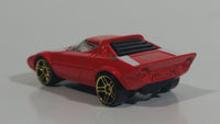 2002 Hot Wheels First Editions Lancia Stratos Red Die Cast Toy Car Vehicle