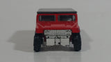 Unknown Brand Hummer Red with Black Roof Die Cast Toy Car Vehicle