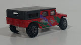 Unknown Brand Hummer Red with Black Roof Die Cast Toy Car Vehicle