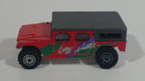 Unknown Brand Hummer Red with Black Roof Die Cast Toy Car Vehicle