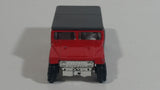 Unknown Brand Hummer Red with Black Roof Die Cast Toy Car Vehicle