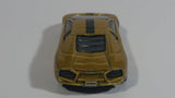 2013 Hot Wheels World Race Lamborghini Reventon Metalflake Gold Die Cast Toy Car Vehicle