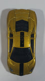 2013 Hot Wheels World Race Lamborghini Reventon Metalflake Gold Die Cast Toy Car Vehicle