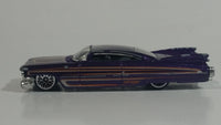 2010 Hot Wheels Hot Auction '59 Custom Cadillac Metalflake Purple Die Cast Toy Classic Car Vehicle