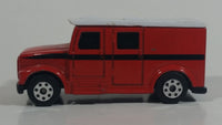 Maisto Fresh Metal City Service Armored Van Truck Dark Burnt Orange with White Roof Die Cast Toy Car Vehicle