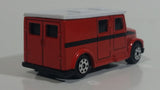 Maisto Fresh Metal City Service Armored Van Truck Dark Burnt Orange with White Roof Die Cast Toy Car Vehicle