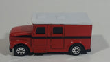 Maisto Fresh Metal City Service Armored Van Truck Dark Burnt Orange with White Roof Die Cast Toy Car Vehicle