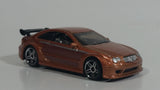 2008 Hot Wheels Web Trading Cars AMG Mercedes CLK DTM Metalflake Light Brown Die Cast Toy Car Vehicle