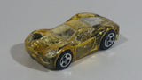 2006 Hot Wheels X-Raycers Ferrari 360 Modena Clear Yellow Die Cast Toy Car Vehicle