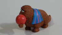 1980s Muppets Applause Sesame Street Characters Snuffleupagus with Red Ball PVC Toy Figure