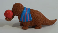 1980s Muppets Applause Sesame Street Characters Snuffleupagus with Red Ball PVC Toy Figure