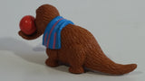 1980s Muppets Applause Sesame Street Characters Snuffleupagus with Red Ball PVC Toy Figure