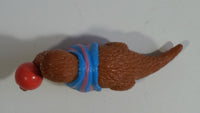 1980s Muppets Applause Sesame Street Characters Snuffleupagus with Red Ball PVC Toy Figure