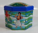 2001 Disney Sea Tokyo Grand Opening Chocolate Filled Puffs Cartoon Character Themed Octagon Shaped Tin Metal Container