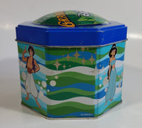 2001 Disney Sea Tokyo Grand Opening Chocolate Filled Puffs Cartoon Character Themed Octagon Shaped Tin Metal Container