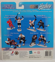 2000 - 2001 Hasbro Starting Lineup NHL Ice Hockey Player Goalie John Vanbiesbrouck NY Islanders and Philadelphia Flyers 1986 Vezina Trophy Winner  Action Figure and Pacific Trading Card New in Package